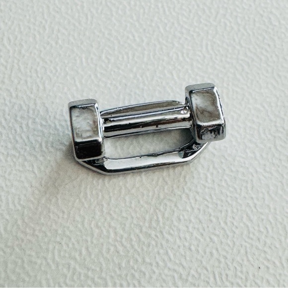Keep Collective Dumbbell Weight Charm Silver Tone Fitness Gym - Picture 1 of 3